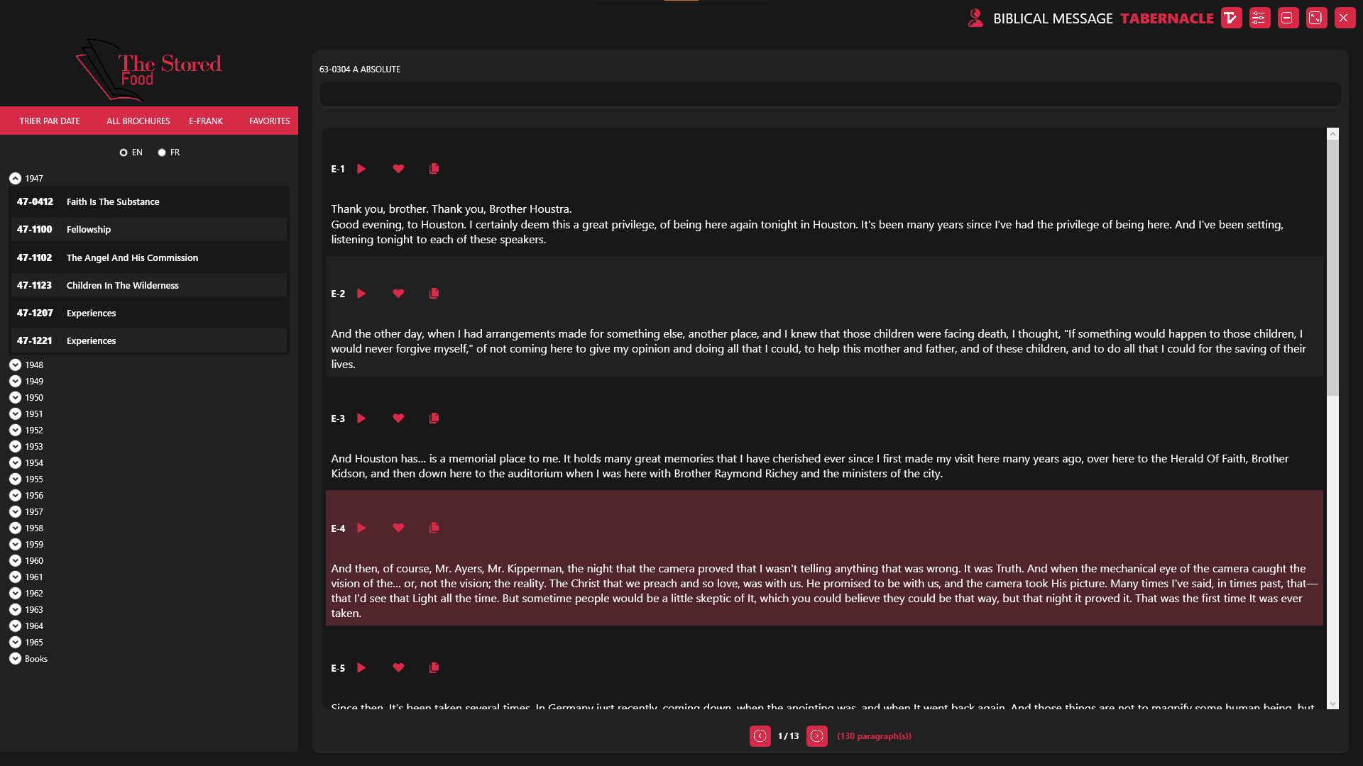 The Stored Food Desktop App